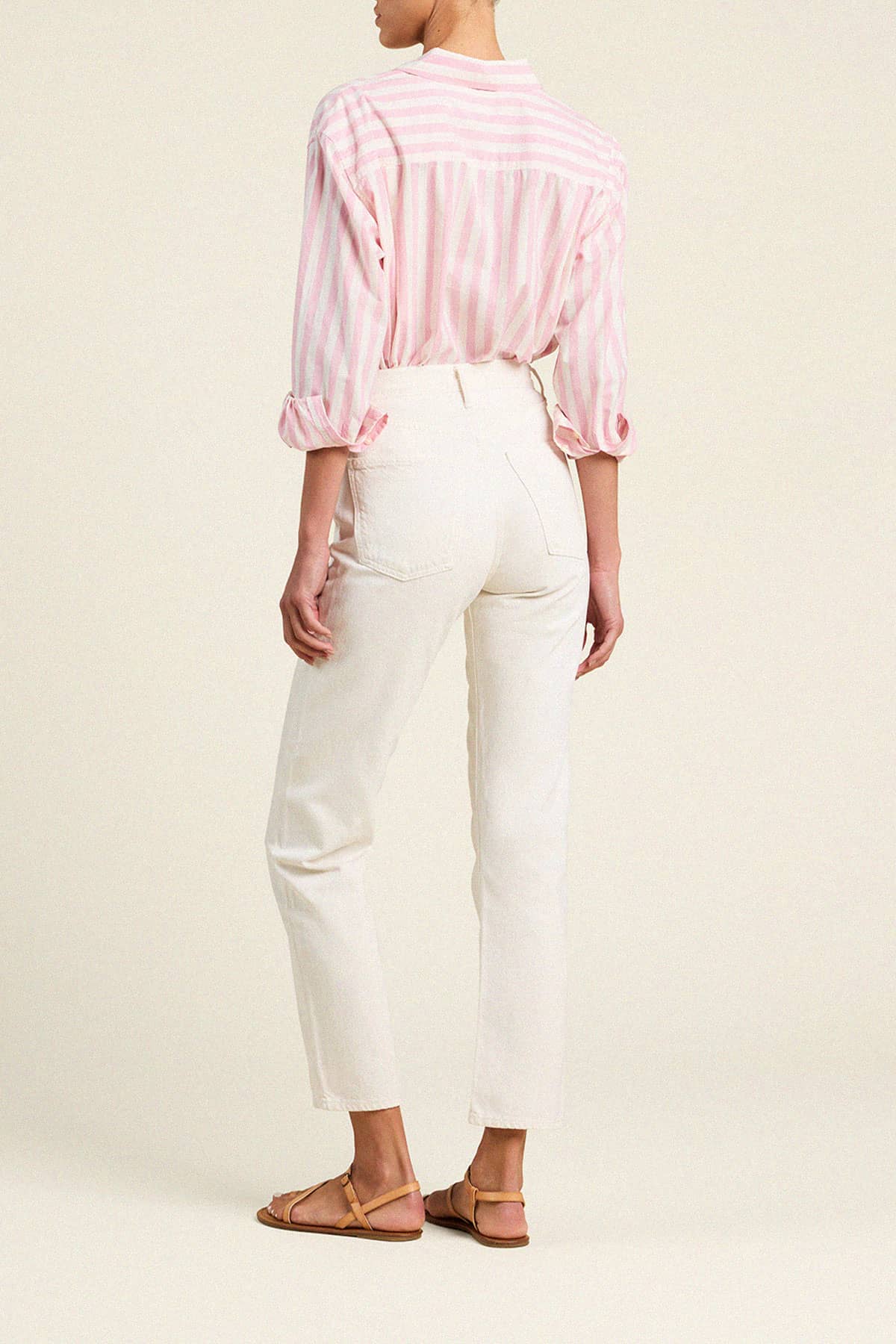 Blake Oversized Shirt Pink Stripe