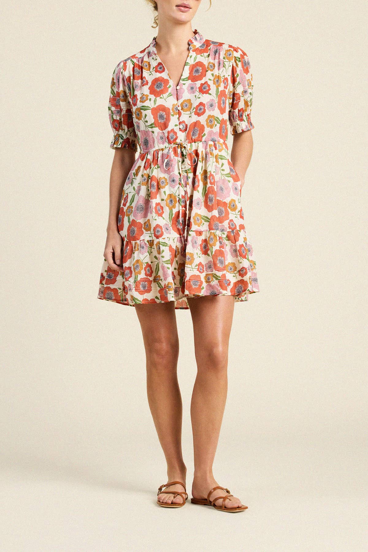 Phoebe Dress Poppy Costa