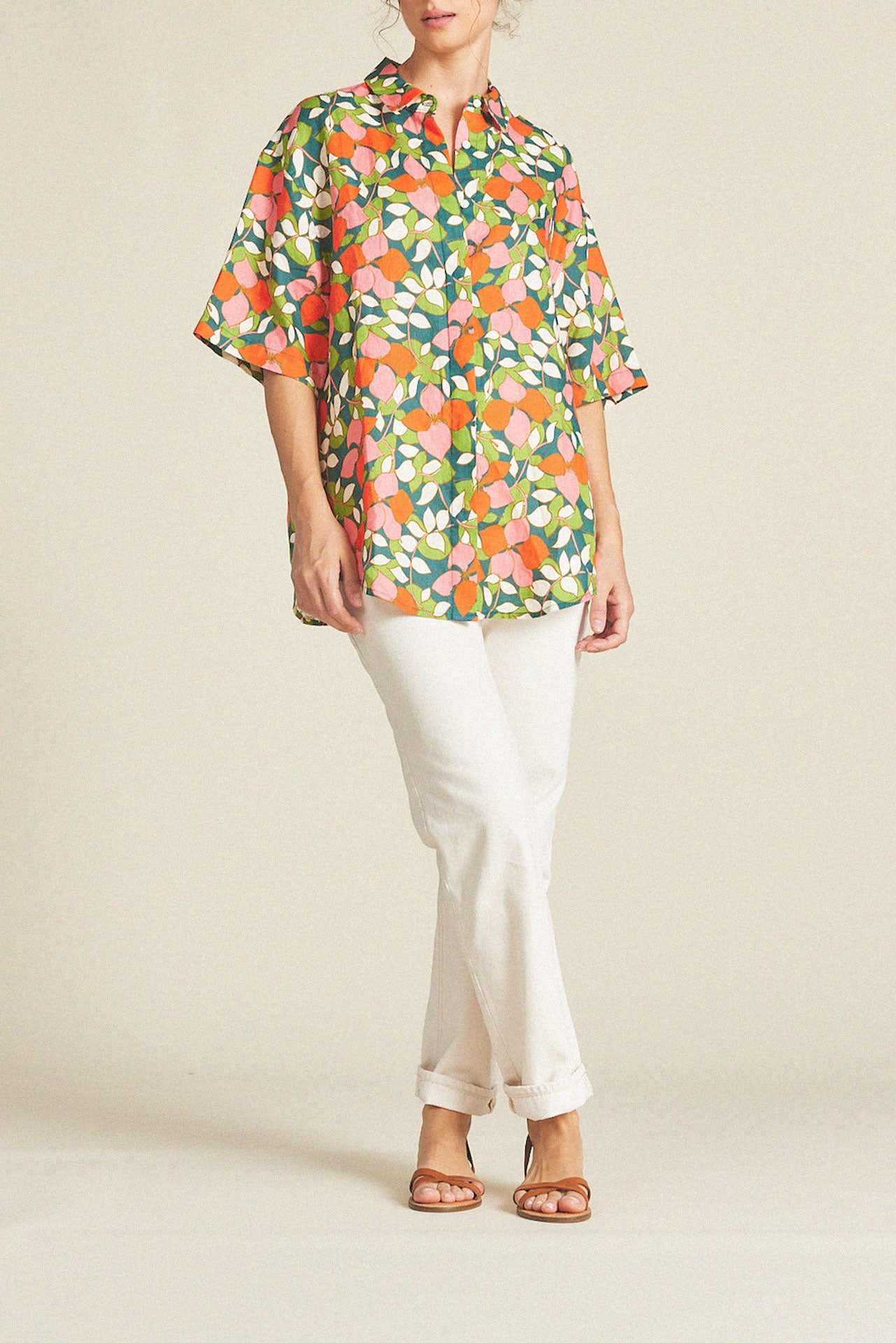 Sienna Shirt Rainforest Linen