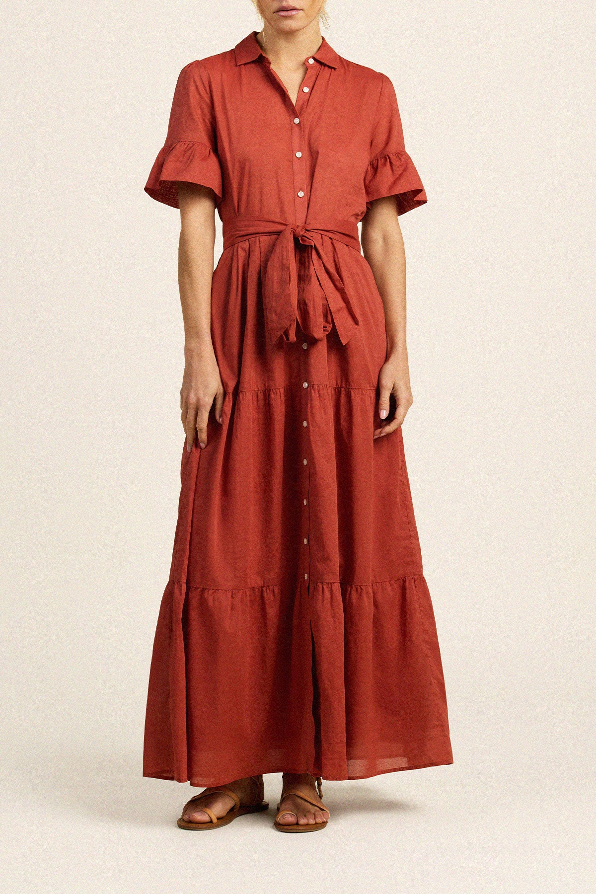 Martine Dress Rusty Orange