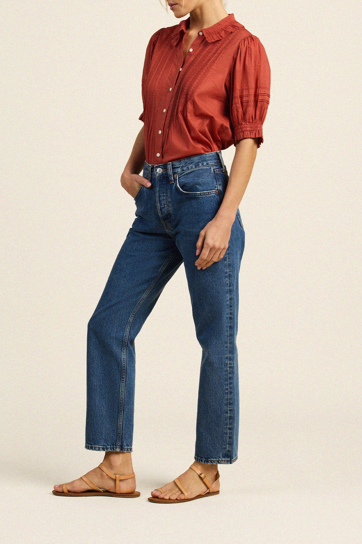 Jess Blouse Rusty Orange