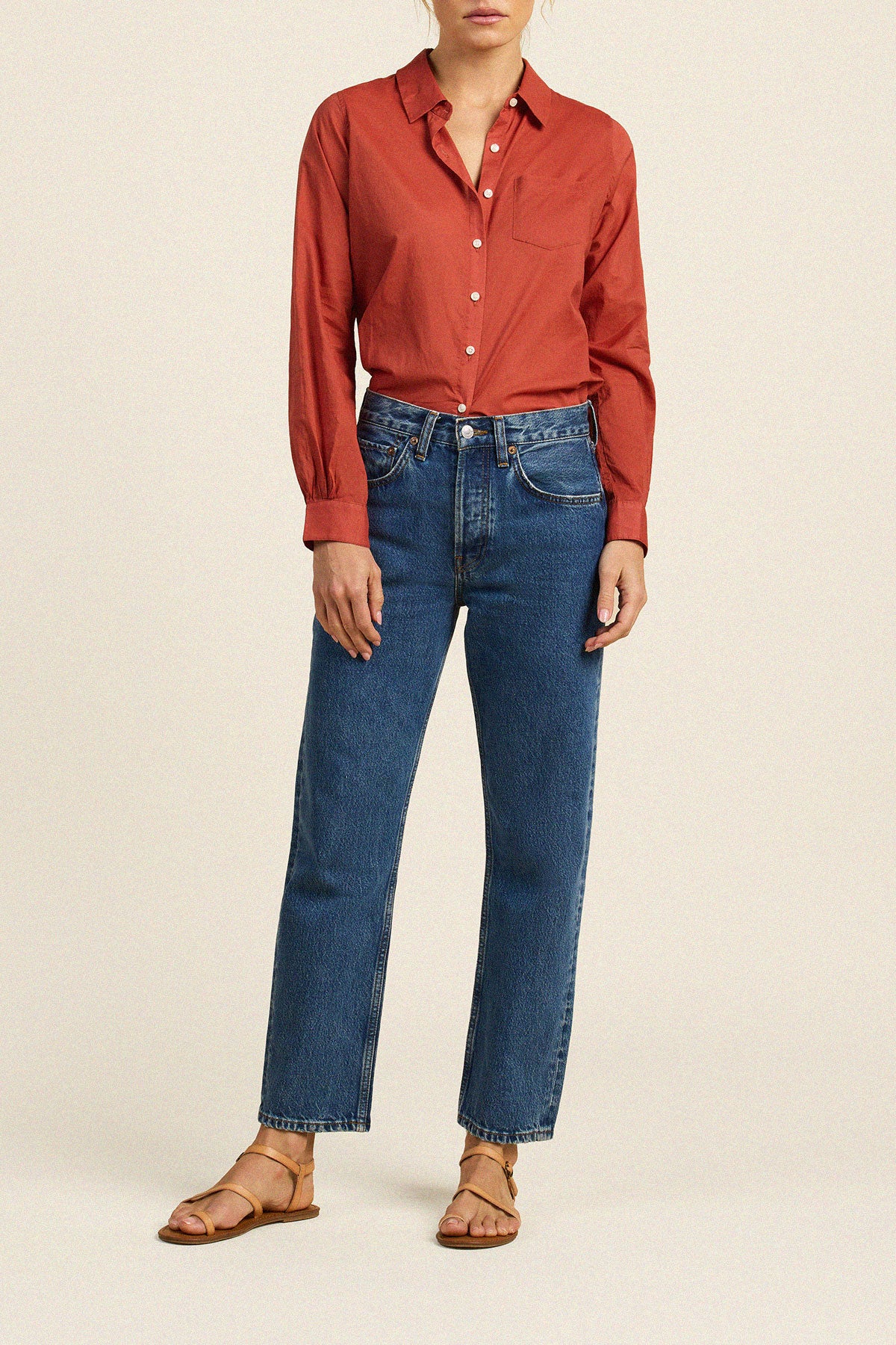 Gracie Shirt Rusty Orange