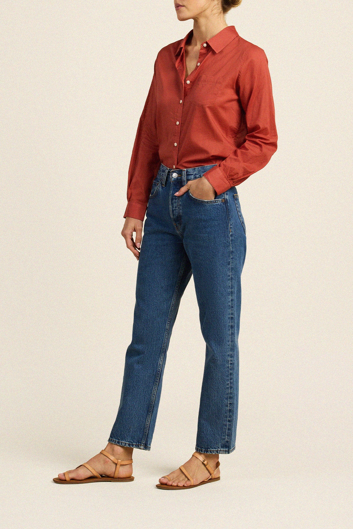 Gracie Shirt Rusty Orange