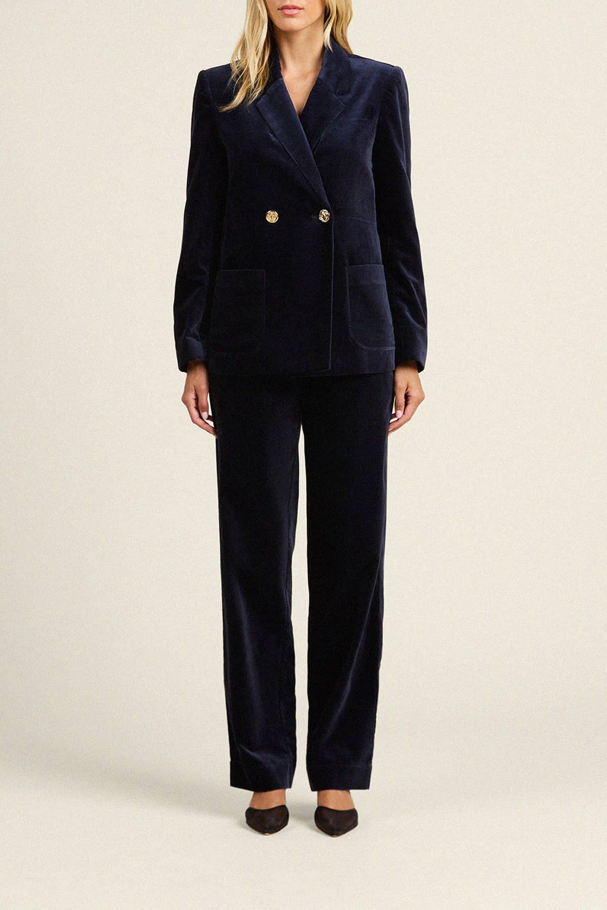 Grant Blazer Dark Sapphire Velvet