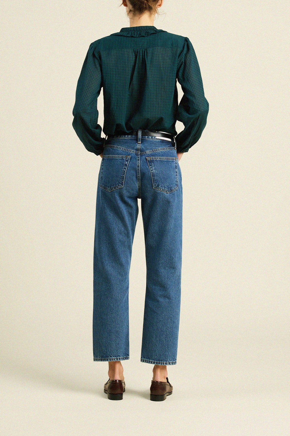 Alise Blouse Sea Pine Check