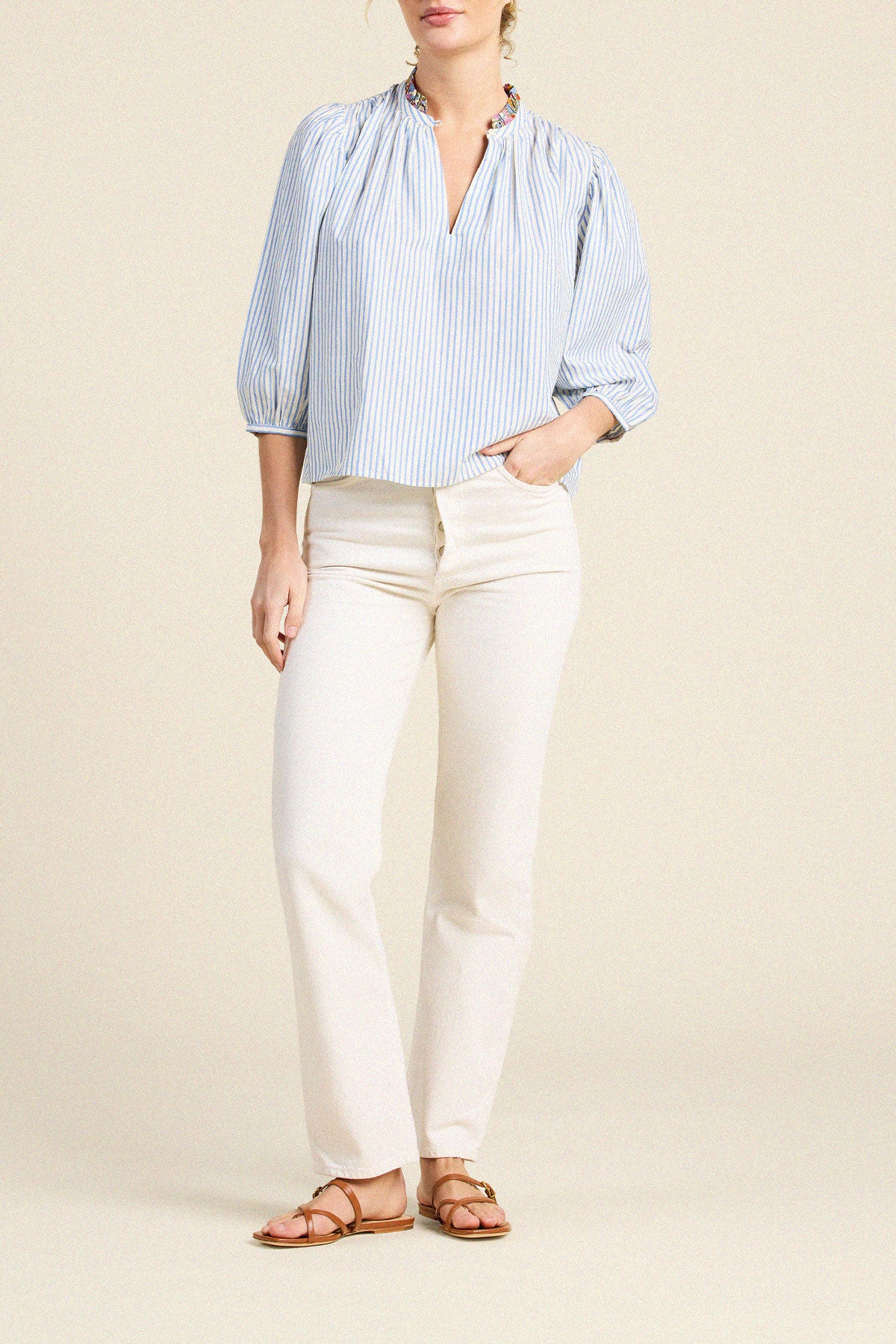 Orly Blouse Seaside Stripe