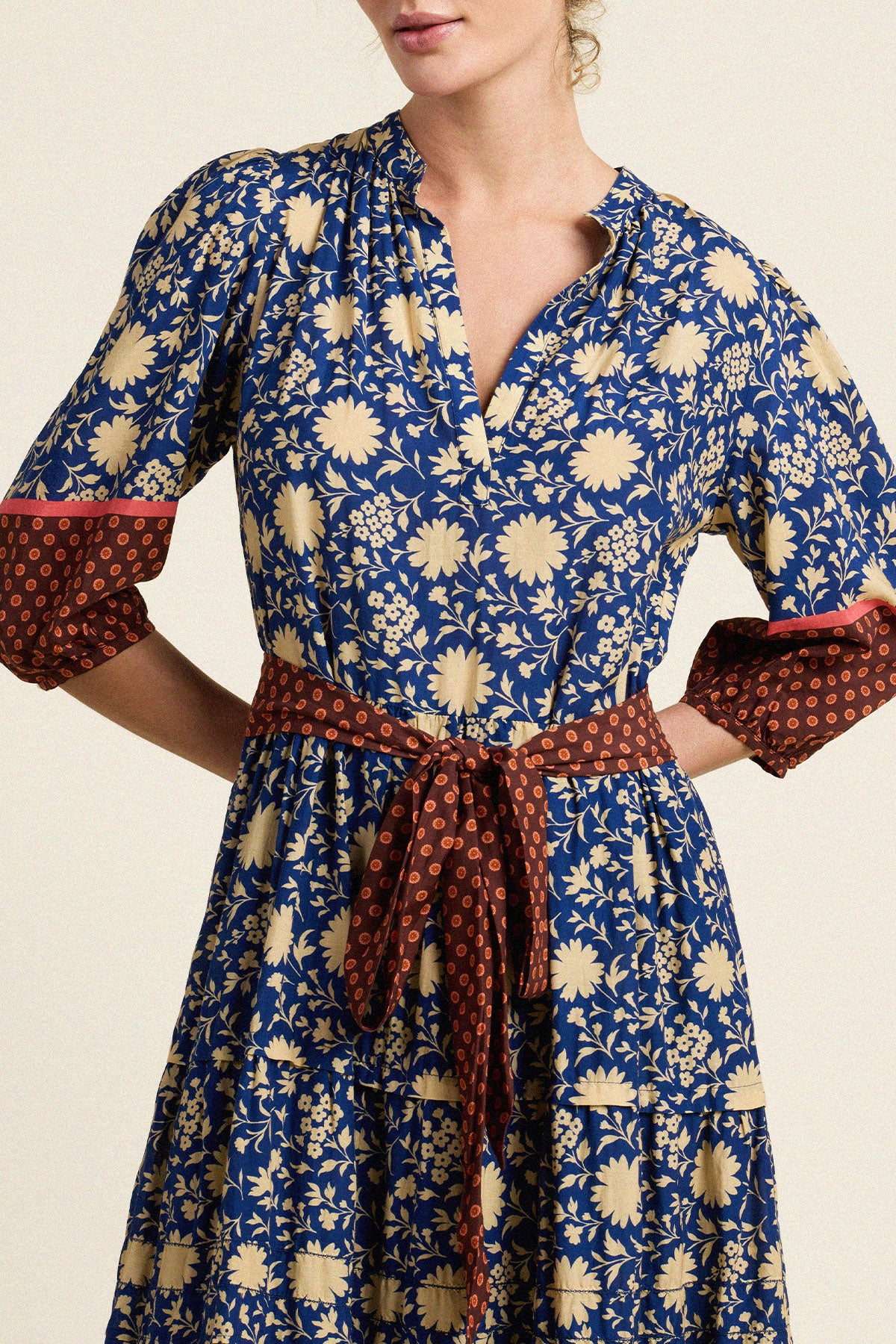 Trovata Devon dress in Shadowfield, cotton-viscose blend — view 2