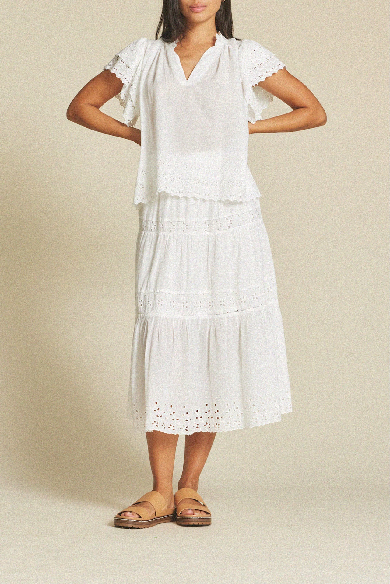 Makena "C" Skirt Summer Eyelet