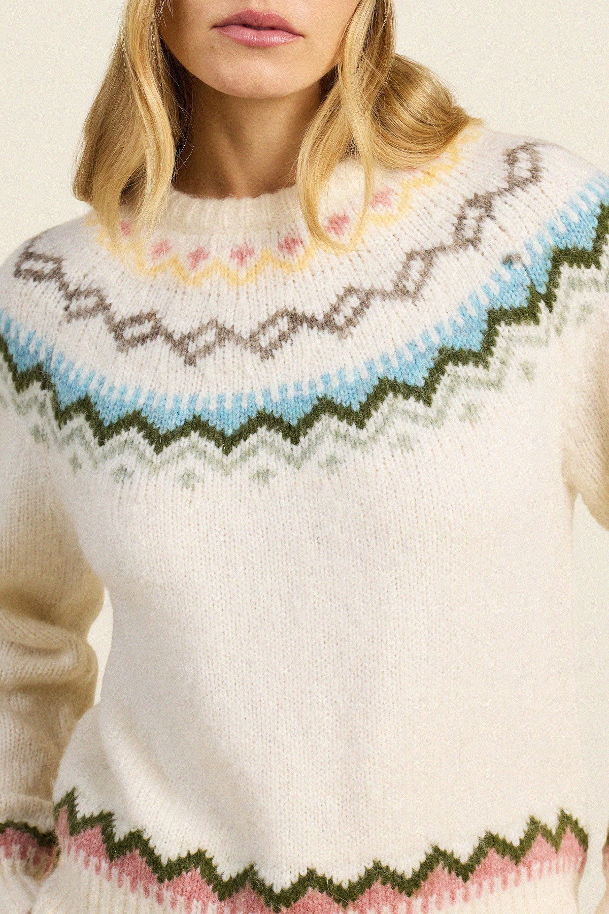 Trovata Anouk sweater in AW Fairisle, alpaca-wool blend — view 3