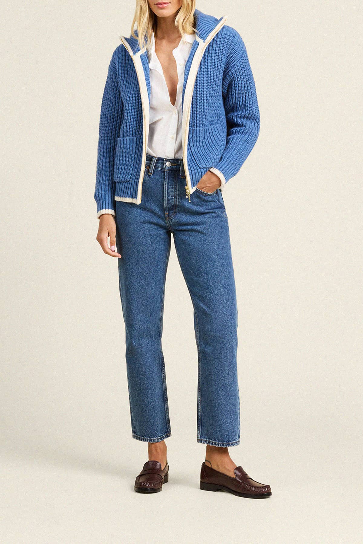 Zita Cardigan in Blue | Trovata