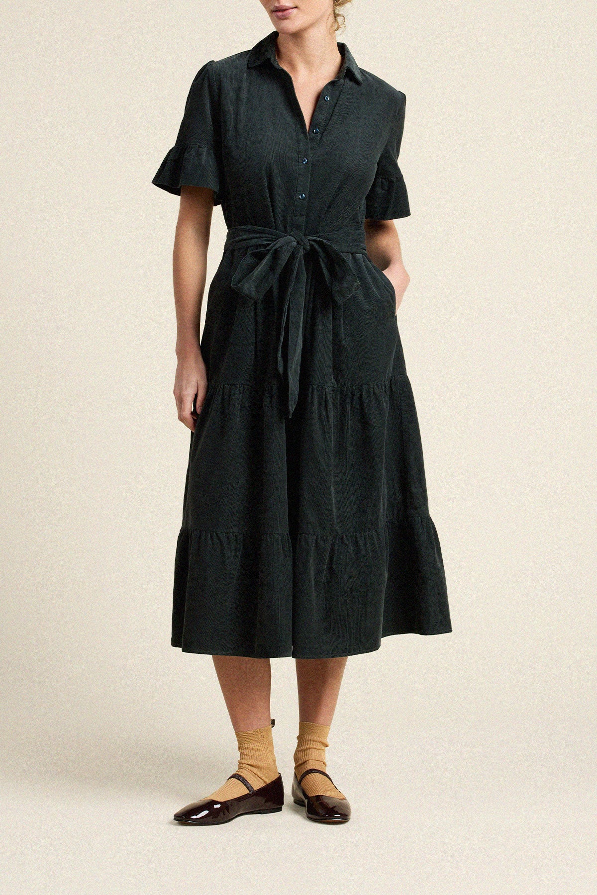 Trovata Martiana dress in Deep Teal, cotton — view 3