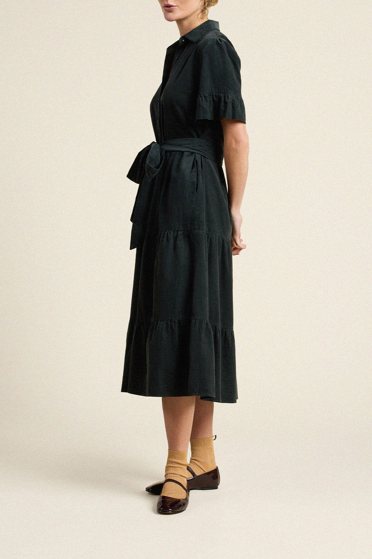 Trovata Martiana dress in Deep Teal, cotton — view 4