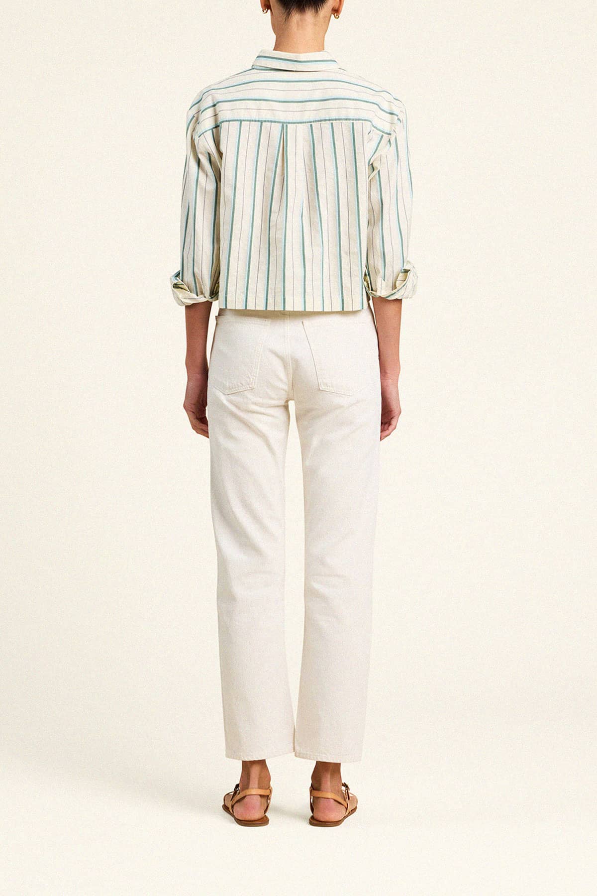 Nessa Shirt Verde Stripes