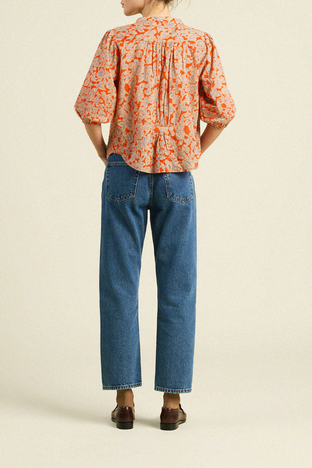 Loren Blouse Vermilion Vine