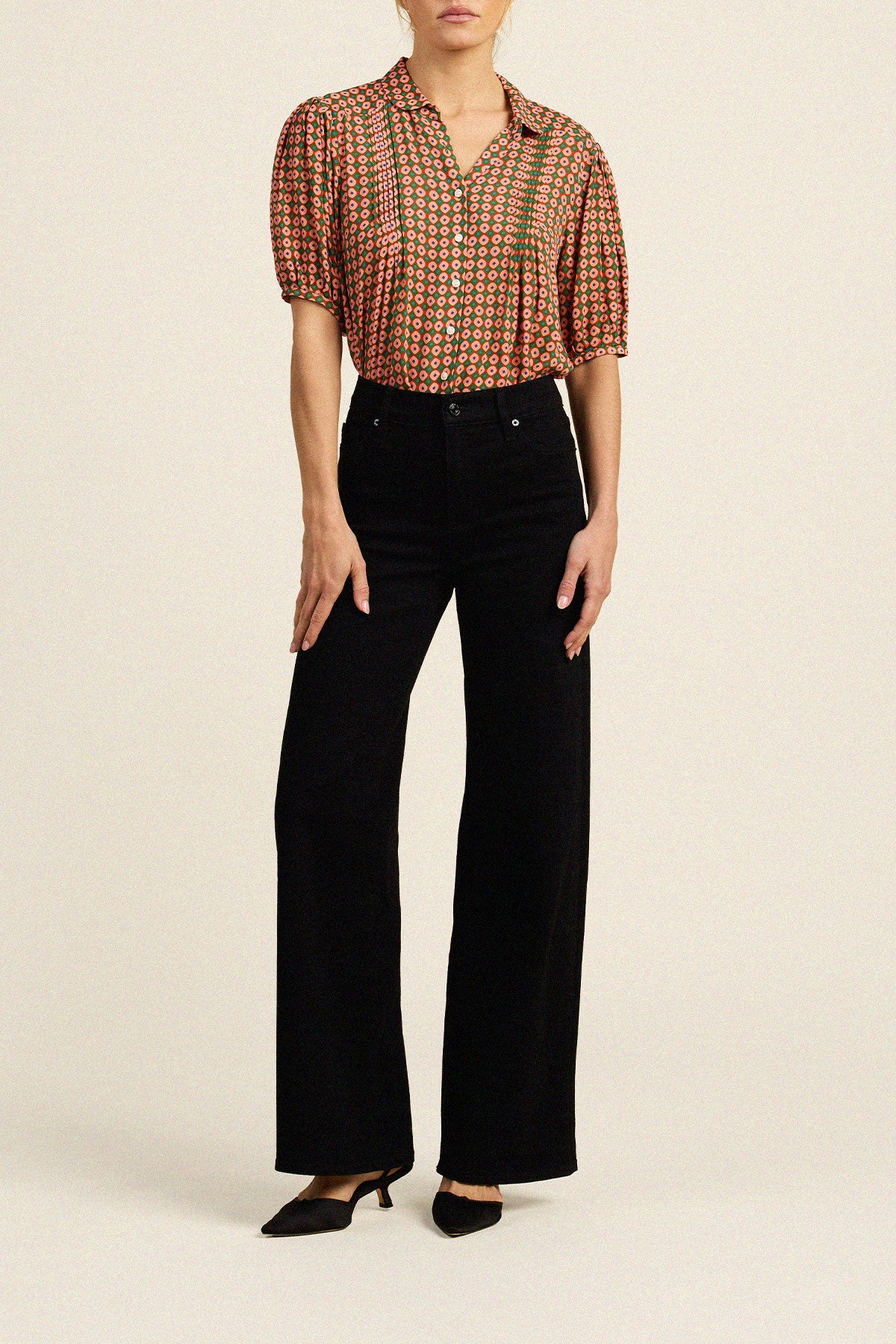 Trovata Nadine blouse in Vintage Parlor, viscose — view 3