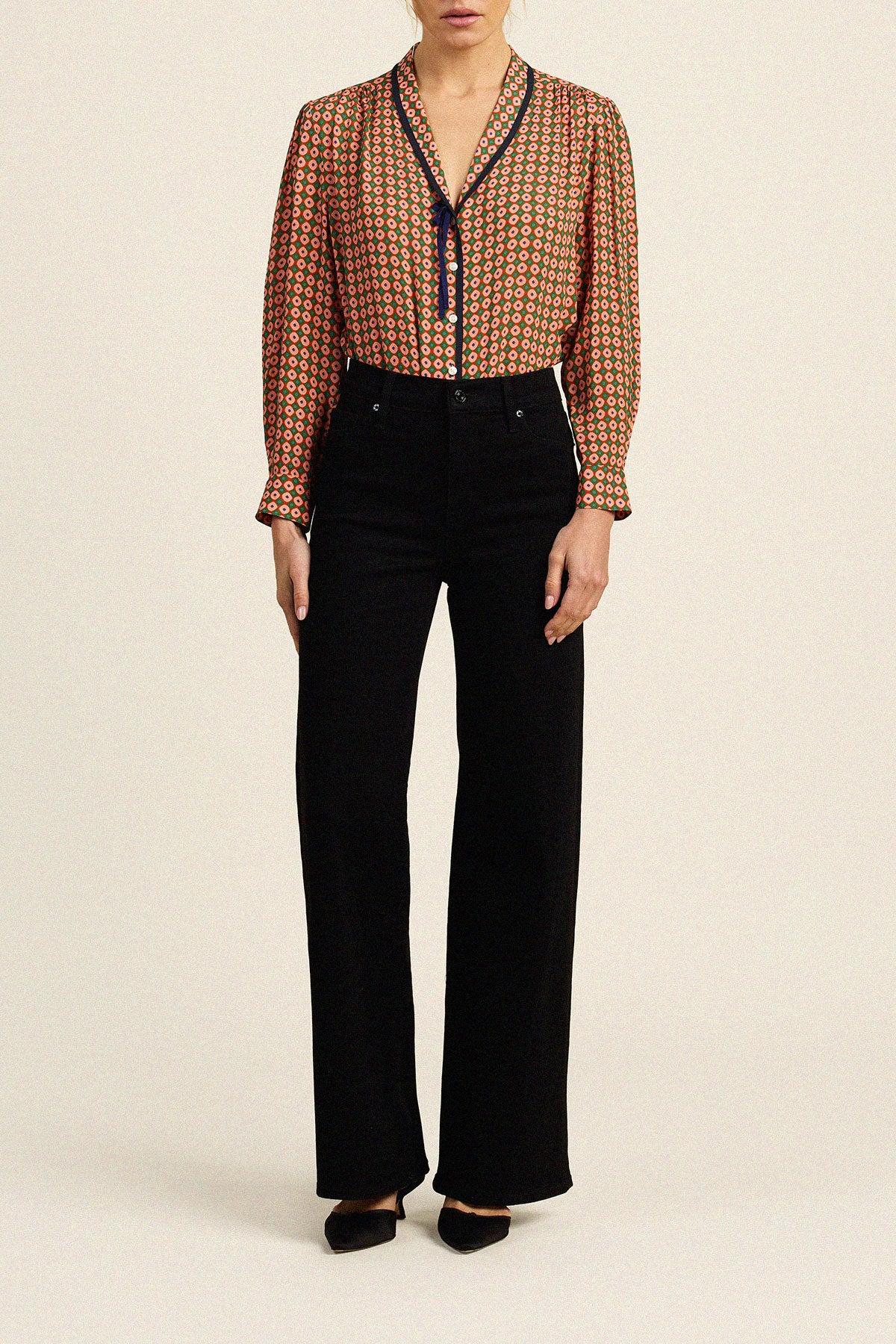 Trovata Lottie blouse in Vintage Parlor, viscose — view 4