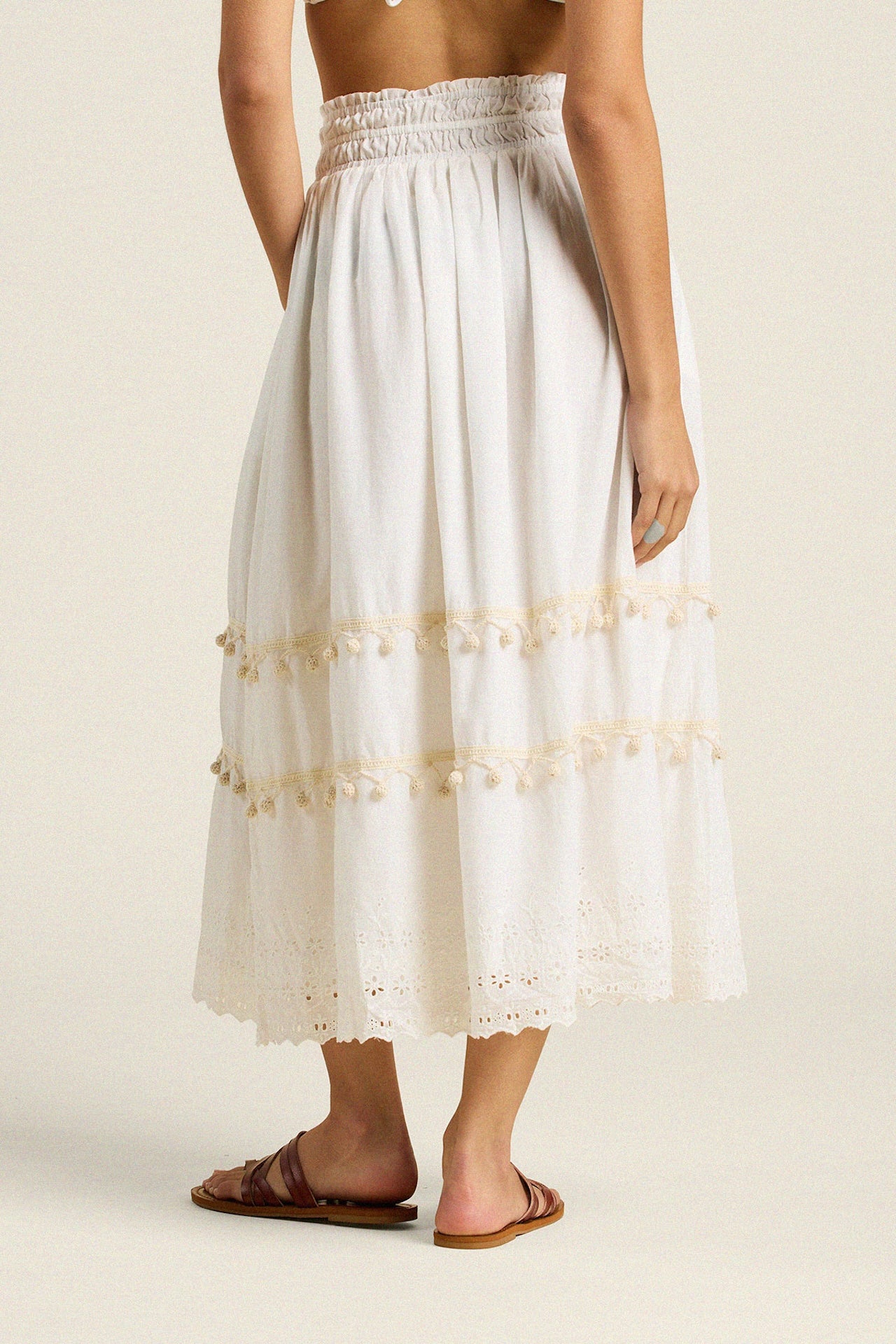 Bianca Skirt White Eyelet