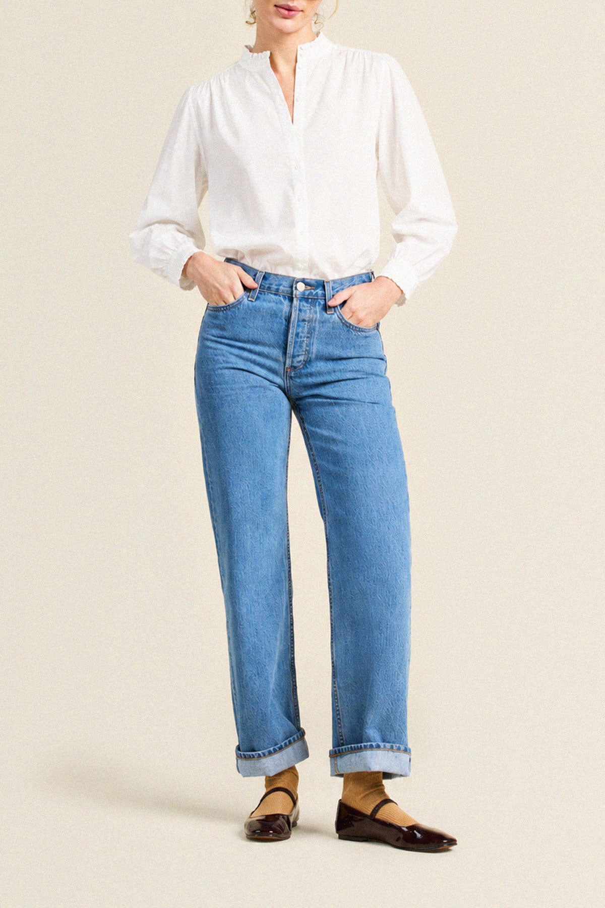 Trovata Rumi blouse in White, cotton — view 2