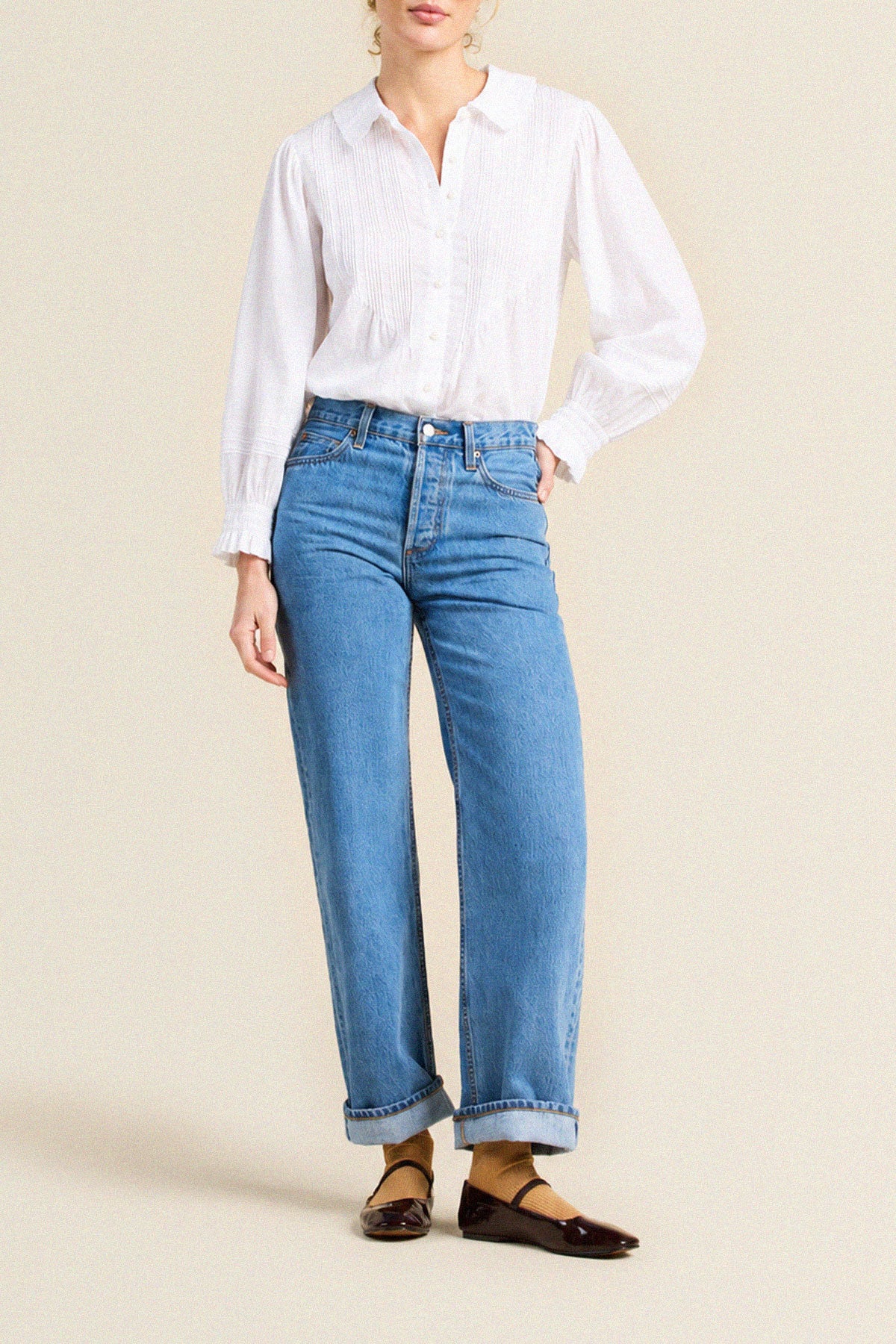 Trovata Francesca blouse in White, cotton — view 2