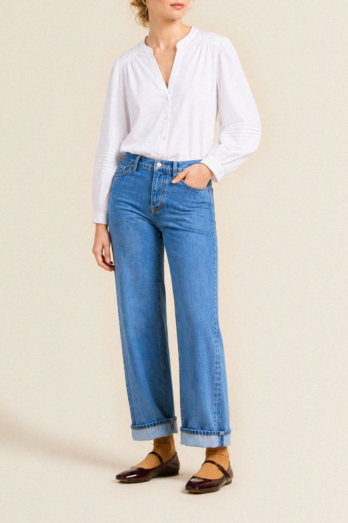 Trovata Pauline blouse in White, cotton — view 3