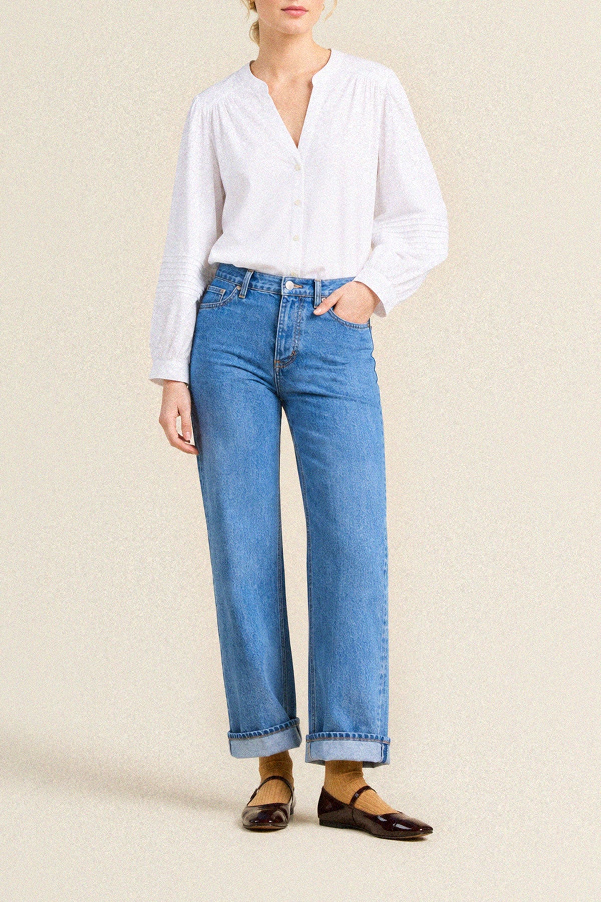 Trovata Pauline blouse in White, cotton — view 2