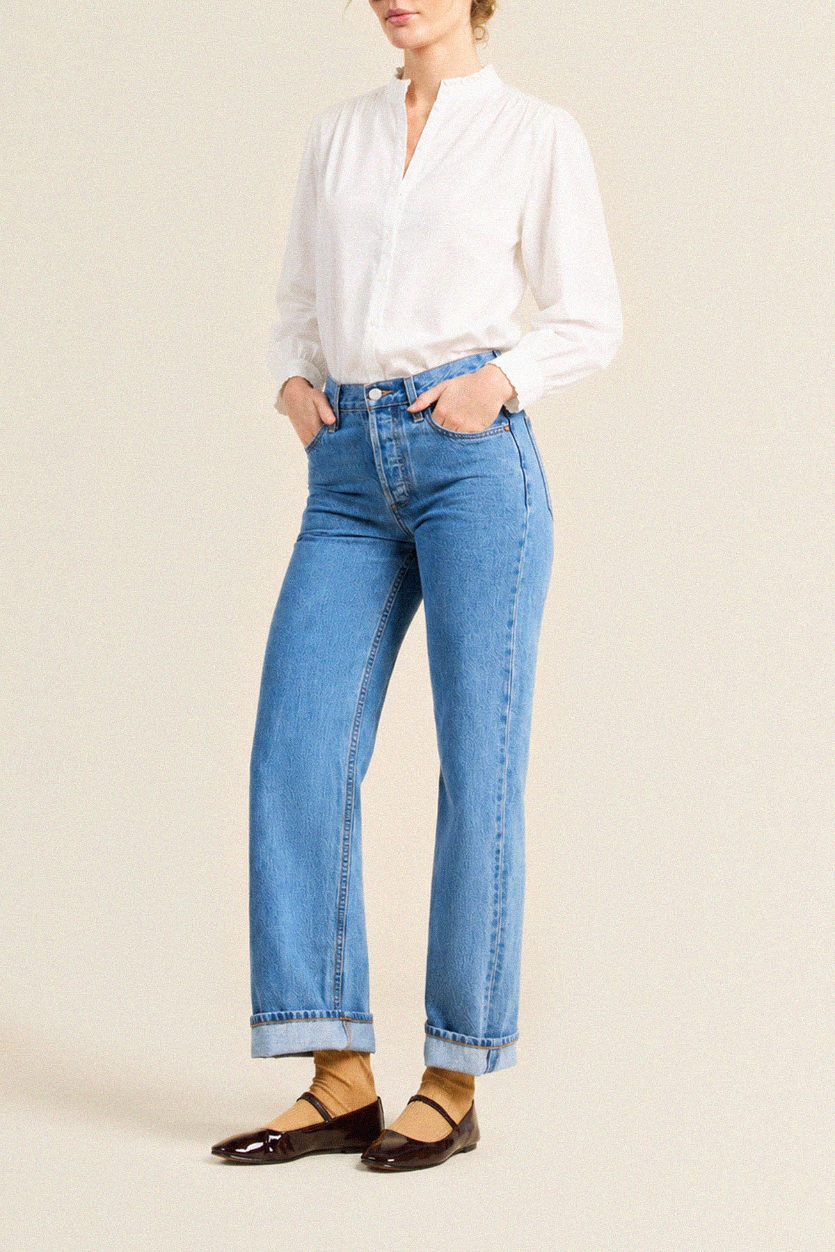 Trovata Rumi blouse in White, cotton — view 3