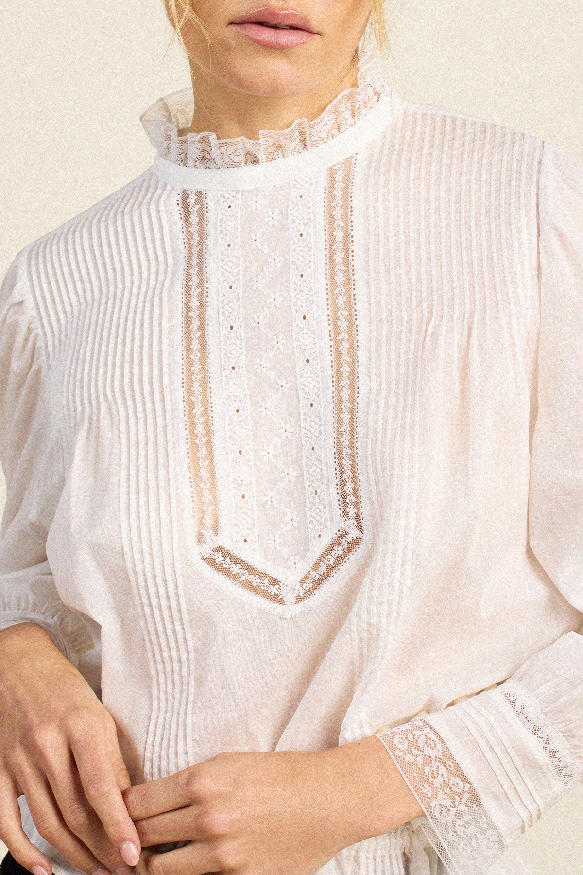 Trovata Cosette blouse in White, cotton — view 2