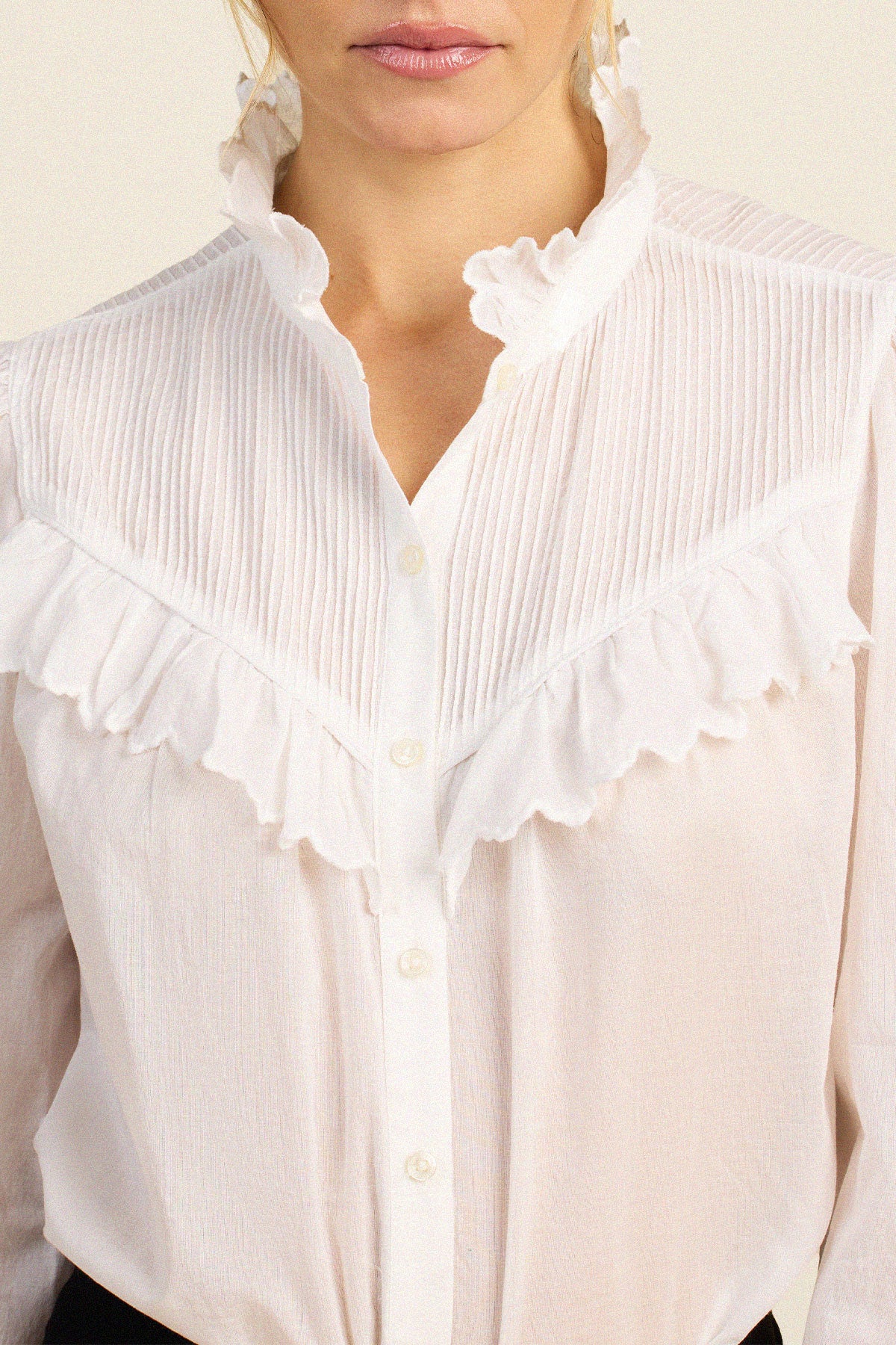 Trovata Vianne blouse in White, cotton — view 3