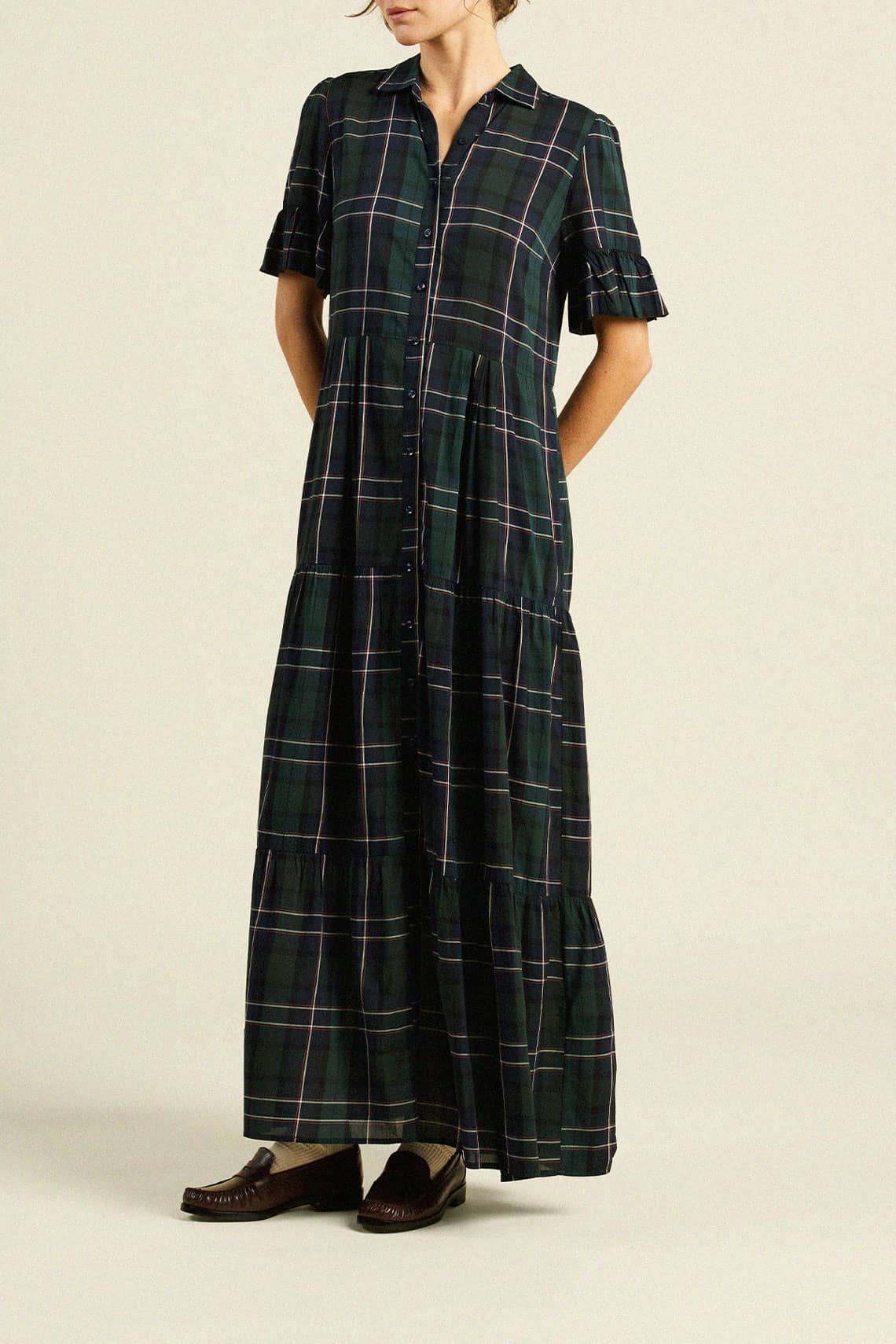 Martine Dress Windsor Plaid