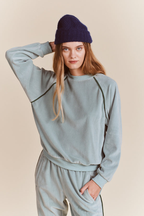 Hagen Pullover Surf Spray Velour