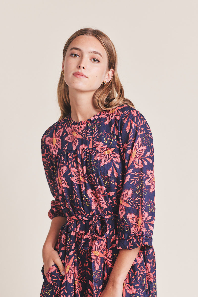 Nia Dress Pink Geranium