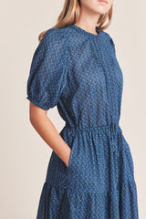Brita Dress Mazarine Ditsy