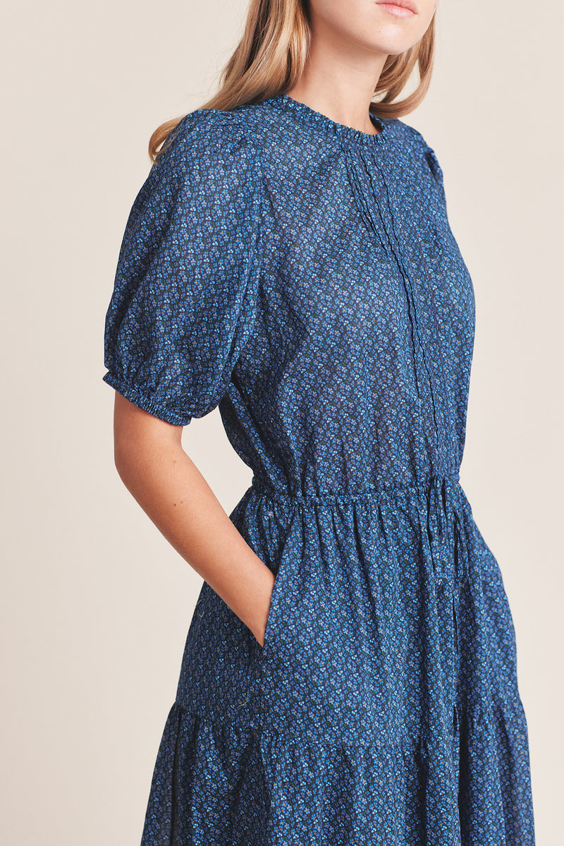 Brita Dress Mazarine Ditsy