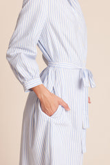 Joni Dress Blue Oxford Stripe