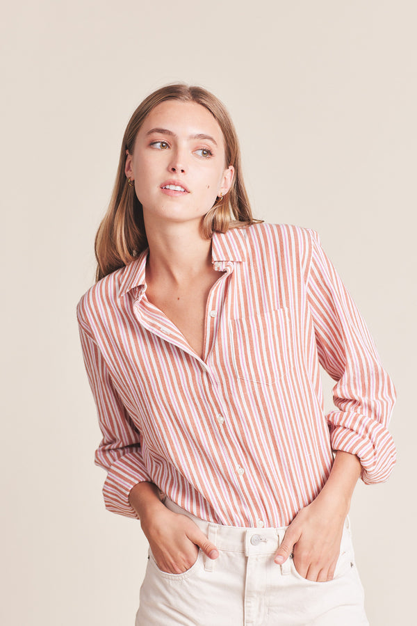 Grace Classic Shirt Tanner Stripe