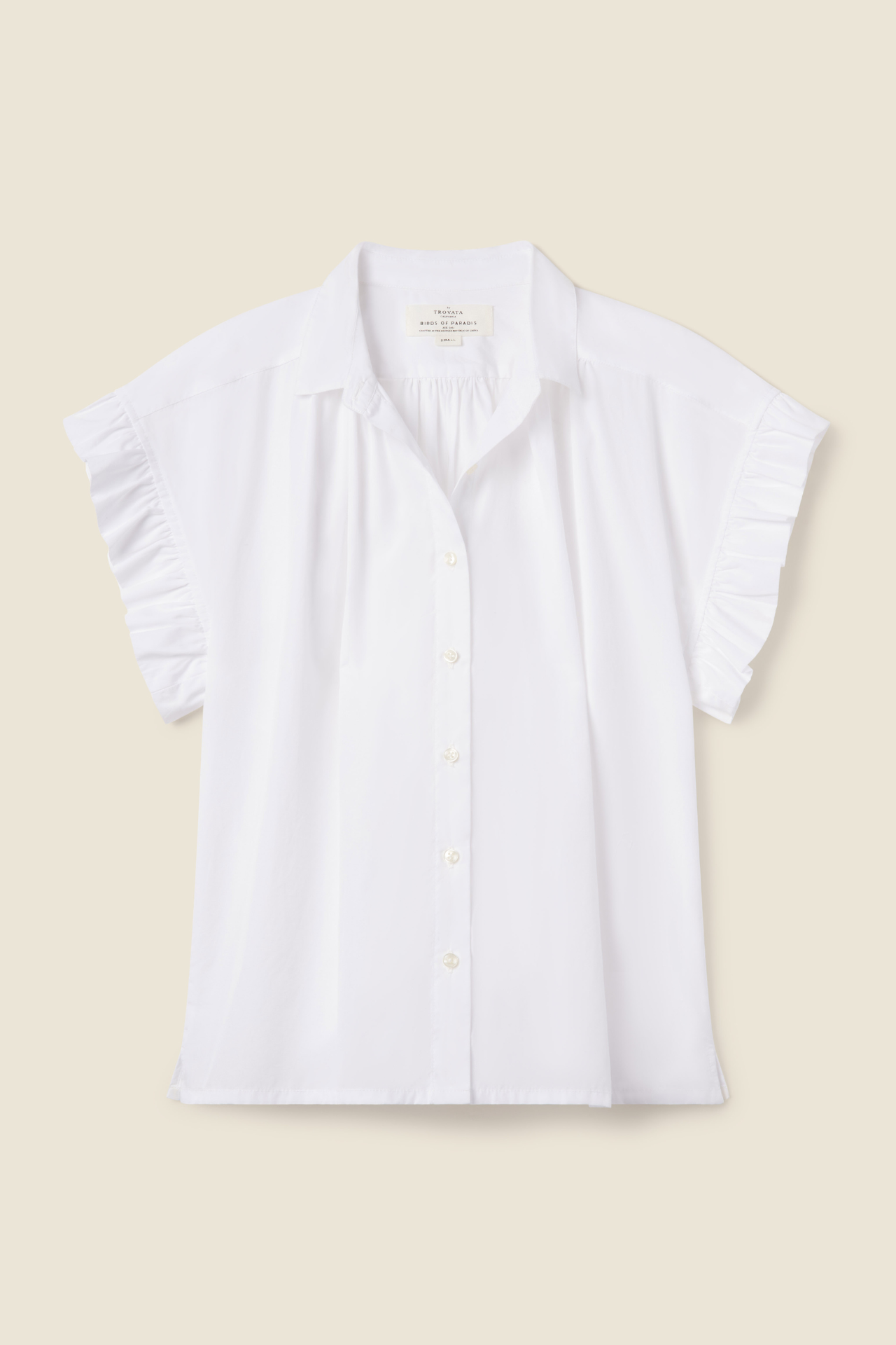 Marianne B Ruffle Sleeve Shirt Poplin