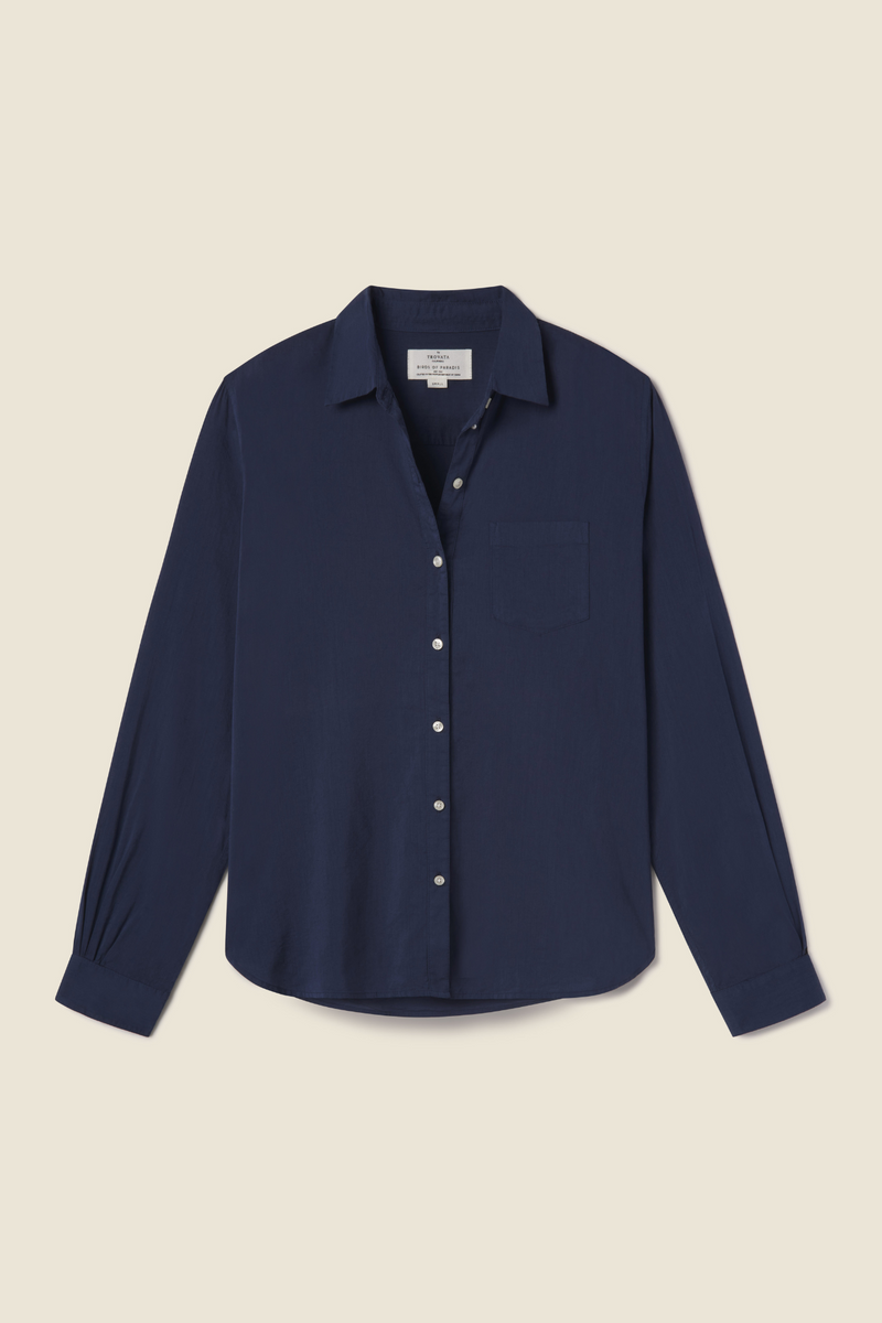 Grace Classic Shirt Navy