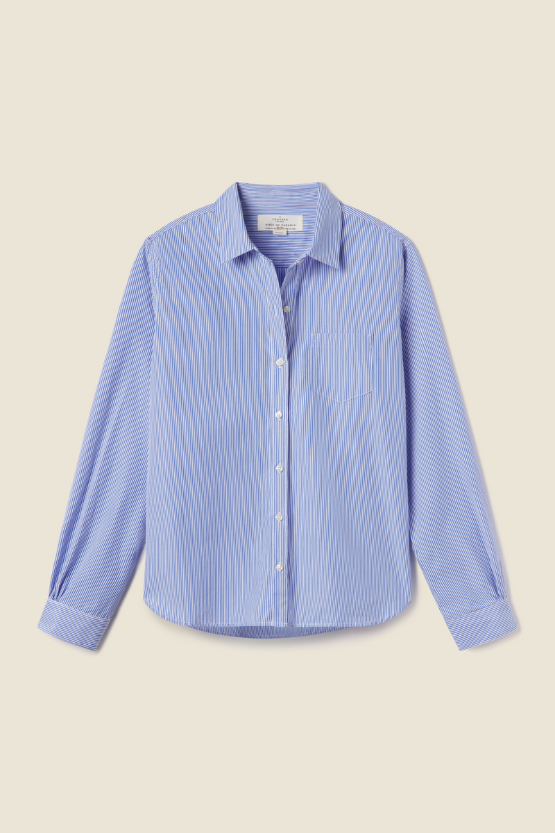 Grace Classic Shirt Blue/White Stripes