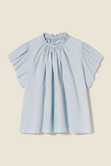 Carla Highneck Shirt Chambray