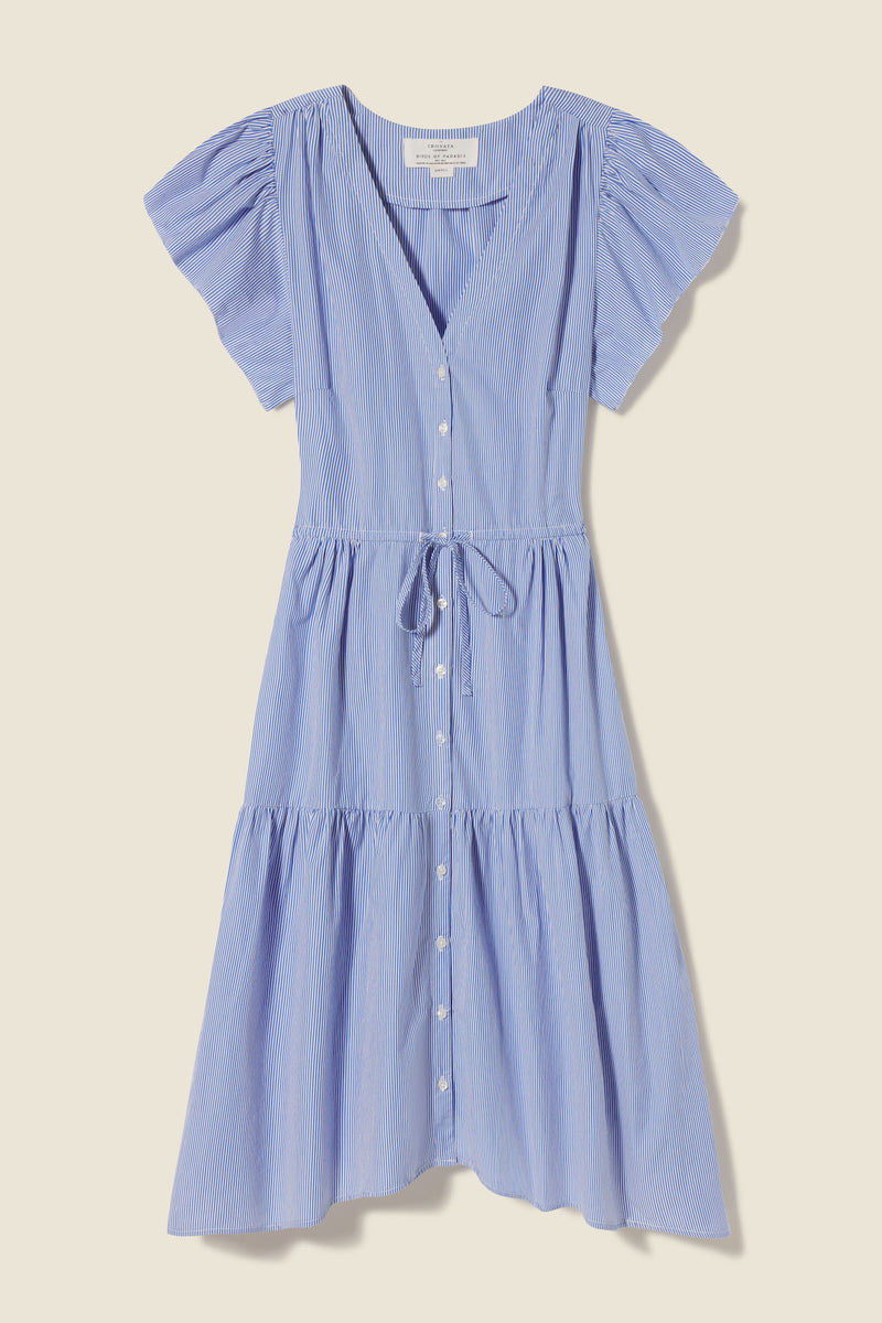 Kristi Dress Blue/White Stripes