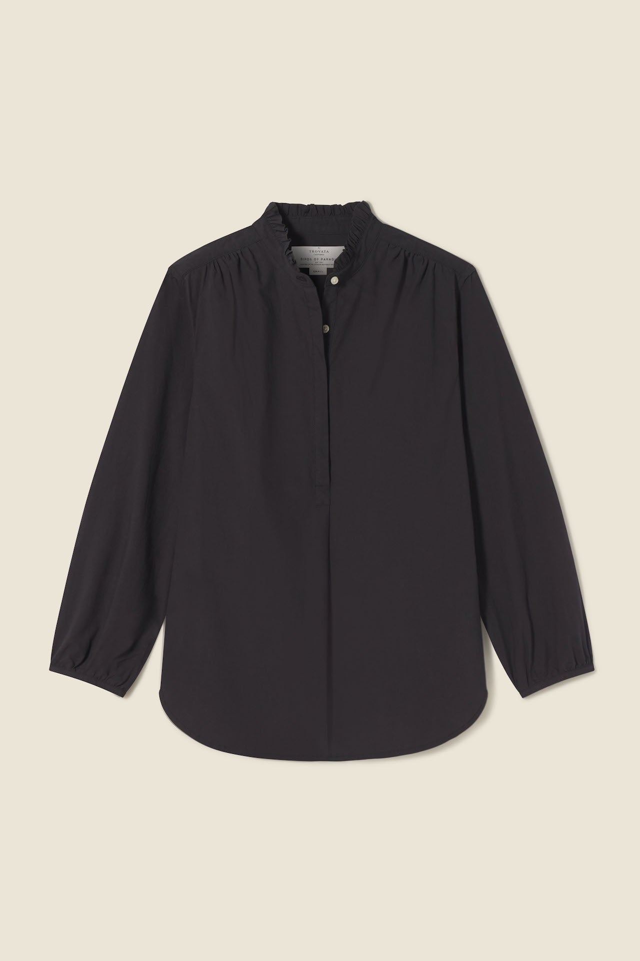 Sara "B" Henley Shirt Poplin