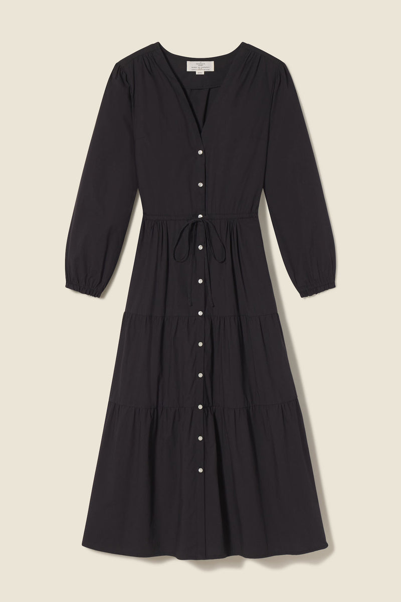 Ainsley "B" Dress Black Poplin