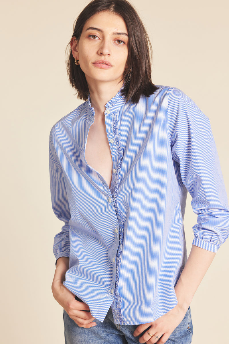 Helena Shirt Blue/White Stripe