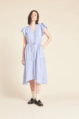 Kristi Dress Blue/White Stripes