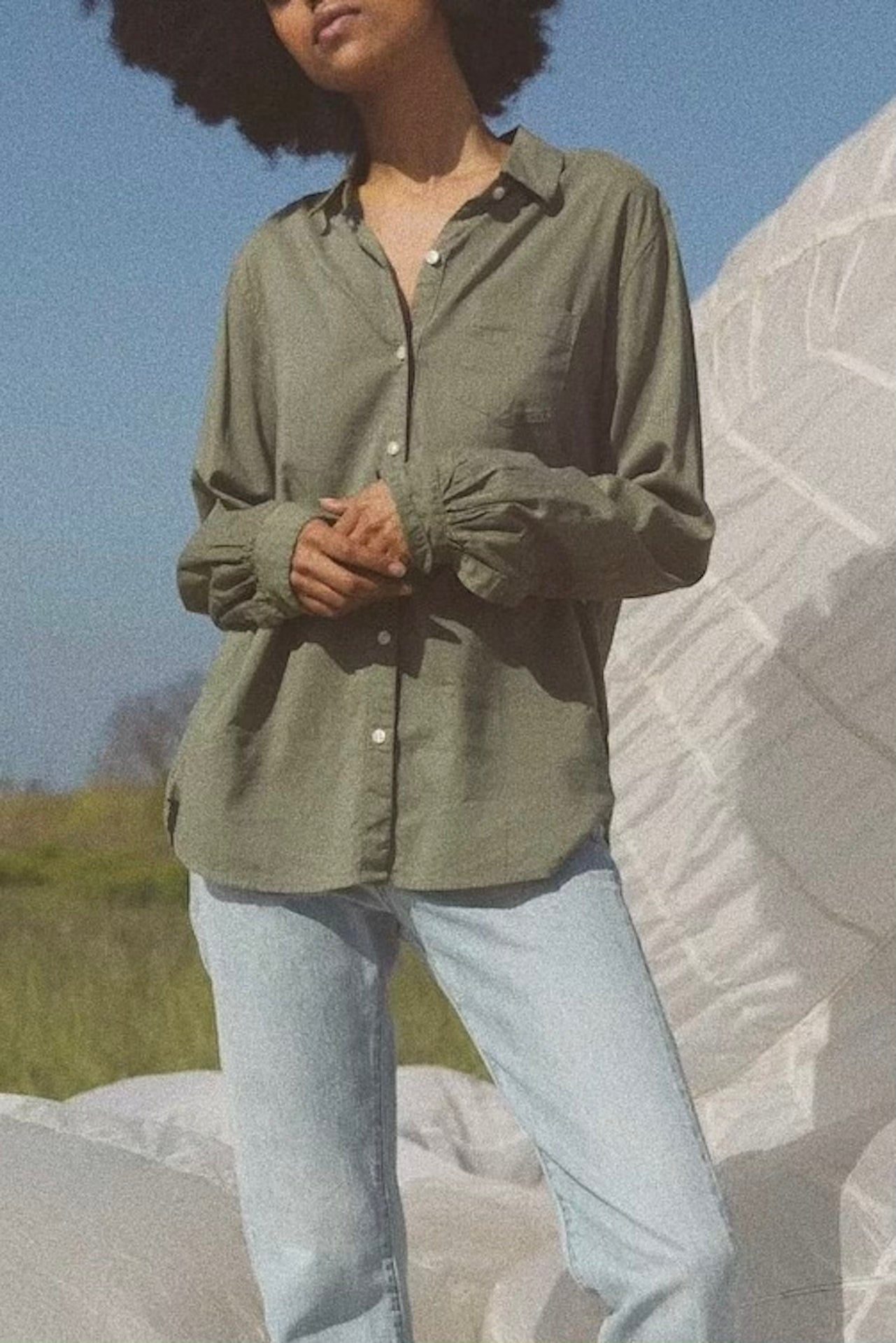 Grace Classic Shirt Olive