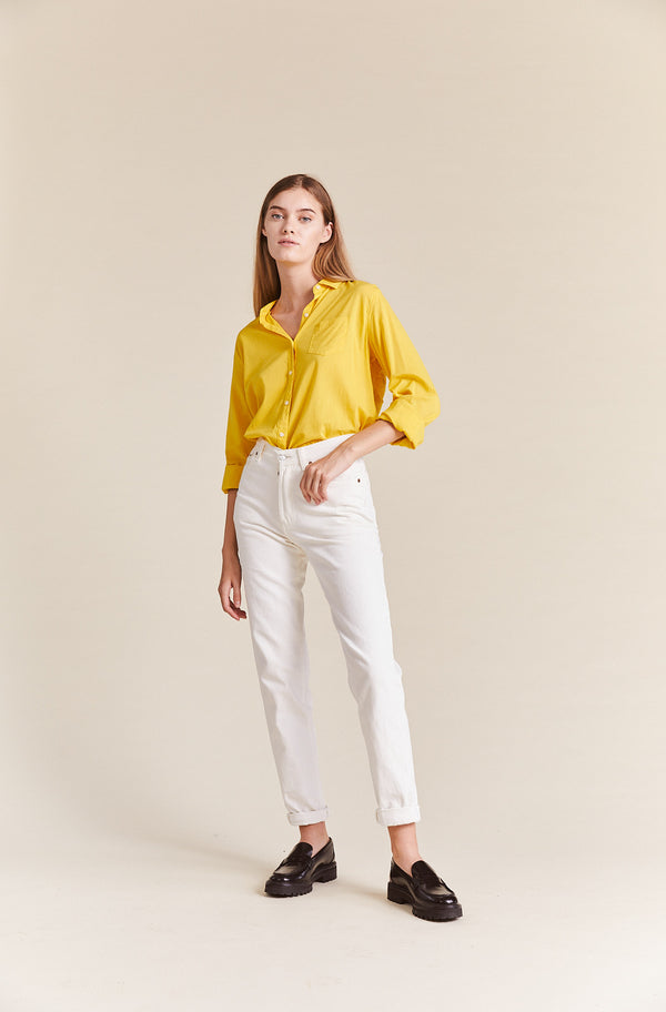 Grace Classic Shirt Lemon