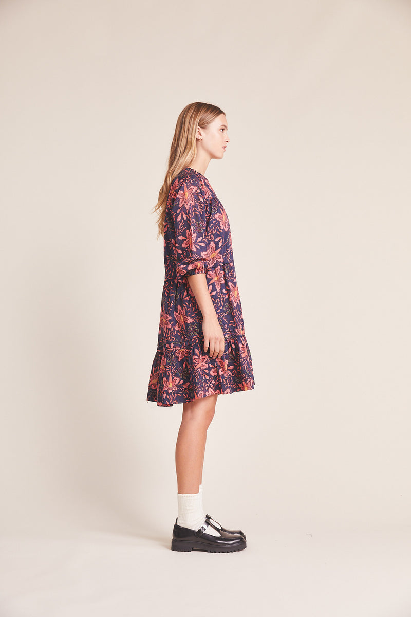 Nia Dress Pink Geranium
