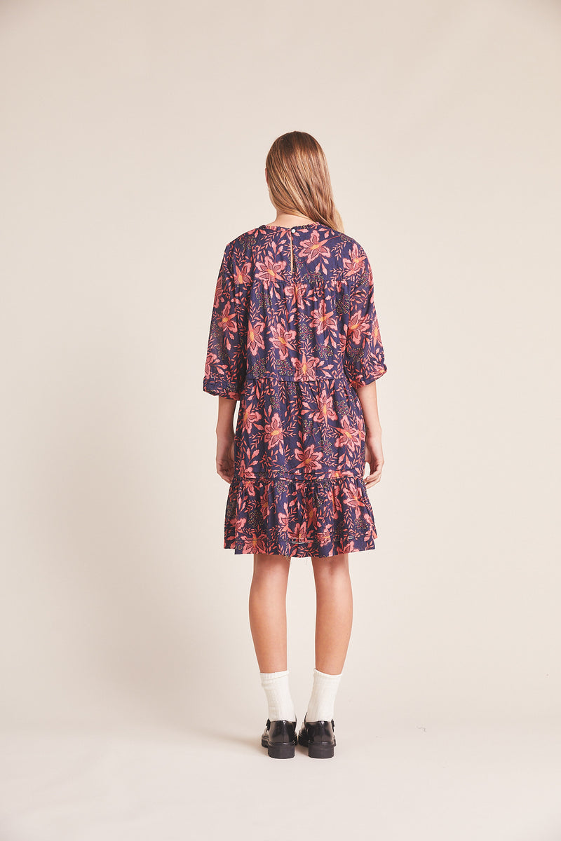 Nia Dress Pink Geranium