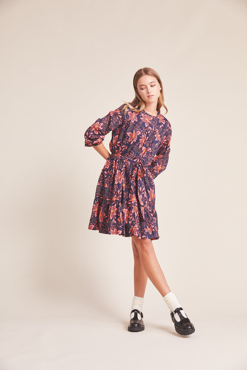 Nia Dress Pink Geranium