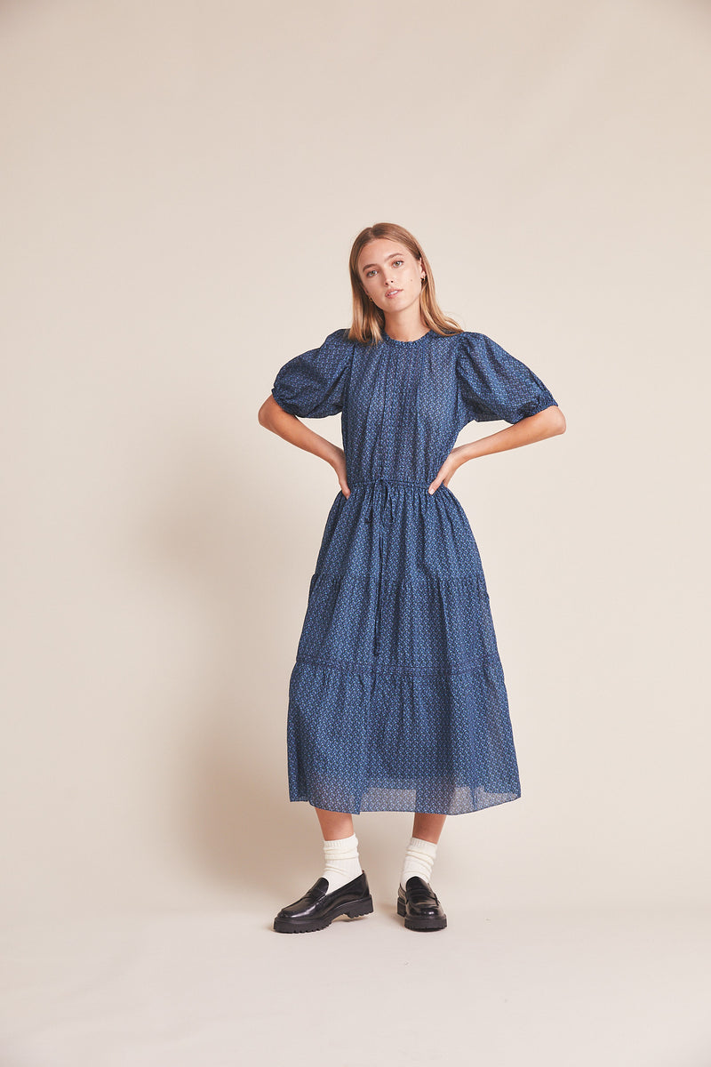 Brita Dress Mazarine Ditsy